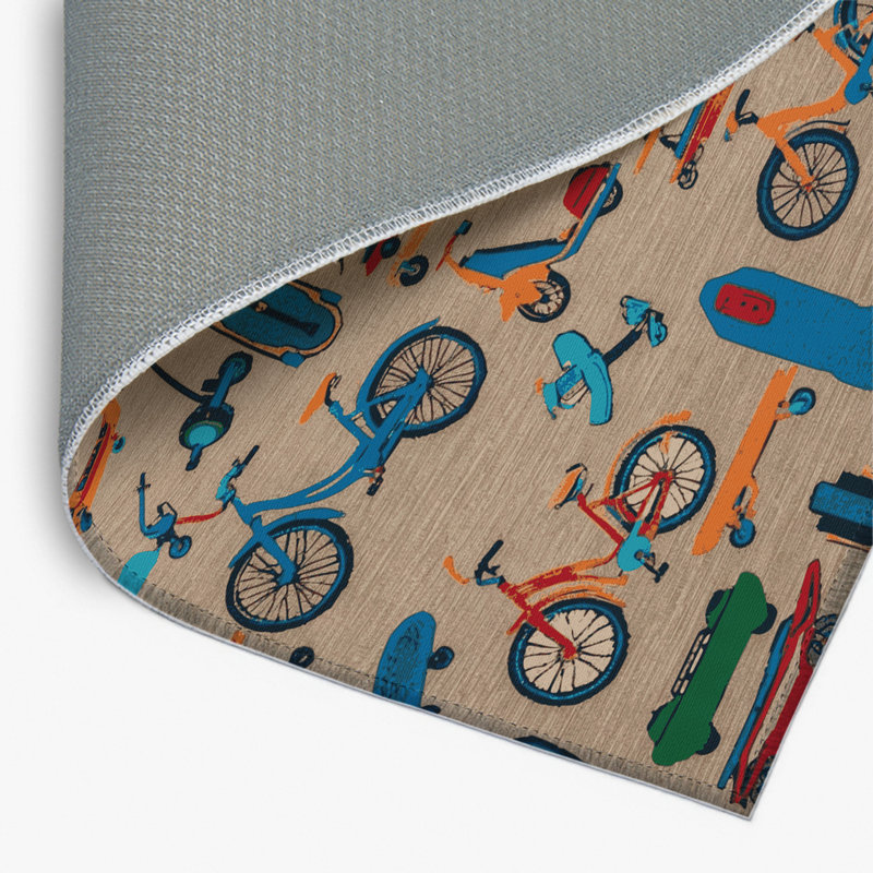 Tapis intérieur et extérieur gris Transport, Rectangle 4pi x 6 pi