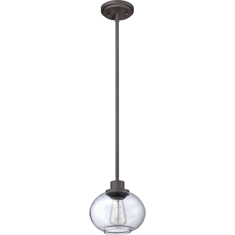 Luminaire suspendu sphérique 1 lumière Spofford, Bronze vieilli