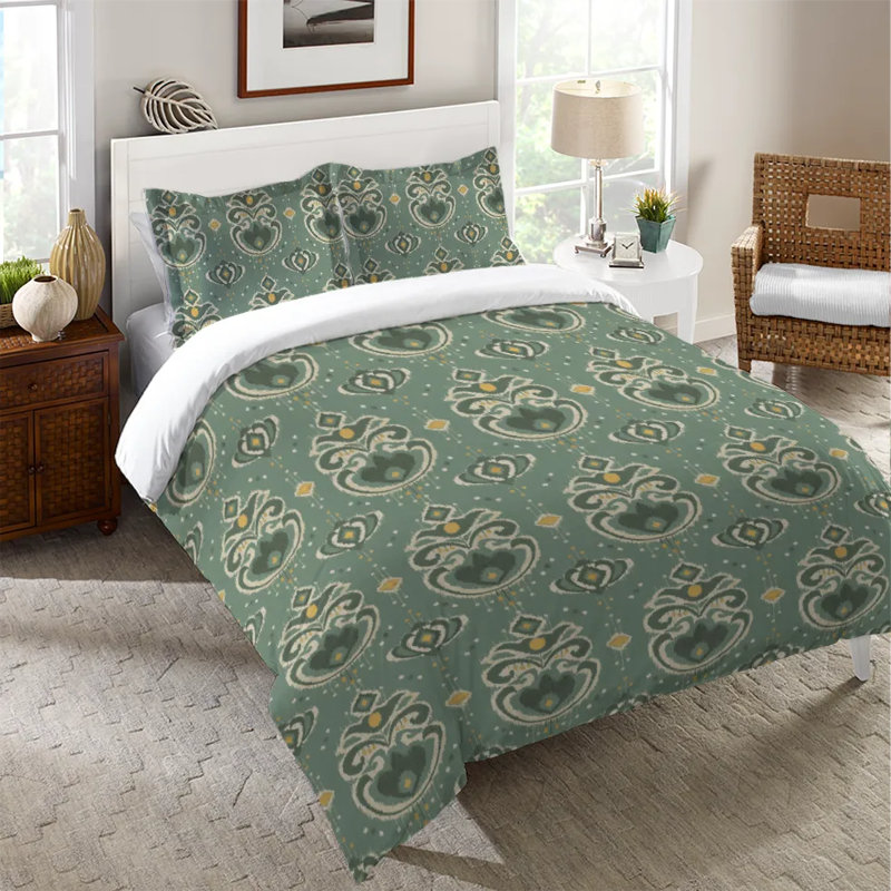 Housse de couette en microfibre Ikat Beauty, Housse de couette pour grand lit