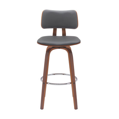 Tabouret pivotant en bois massif Aylis