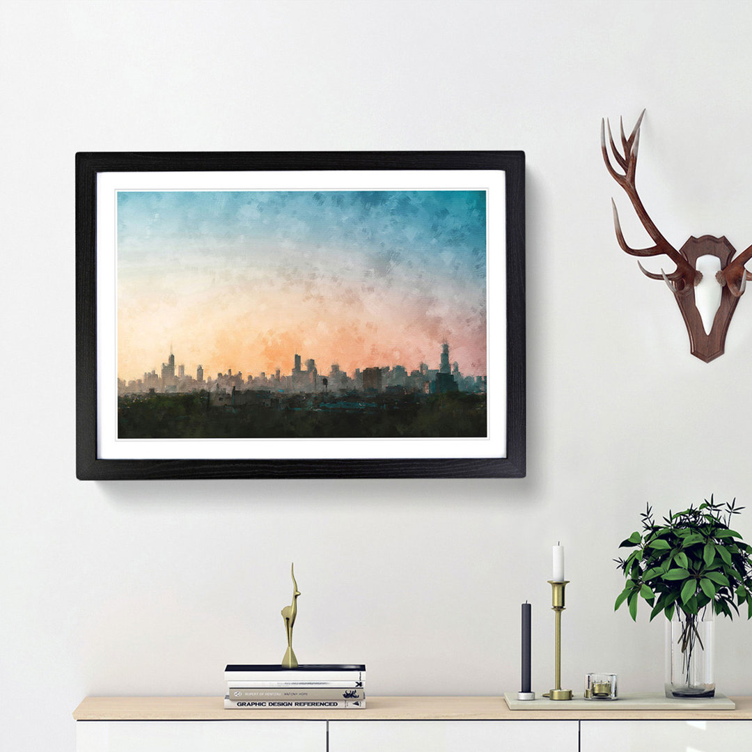 The Chicago Illinois Skyline - Picture Frame Painting Print