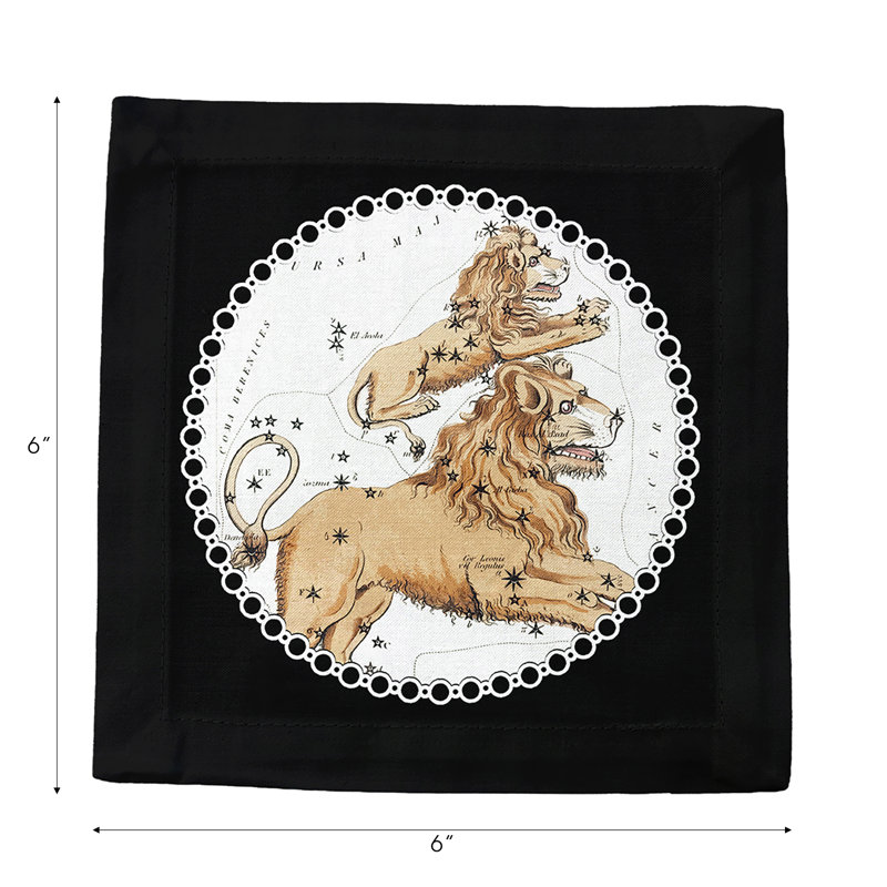 Square Napkins, Black