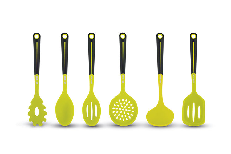 2024 Silicone Kitchen Utensils Set For Cooking Baking Yellow Non