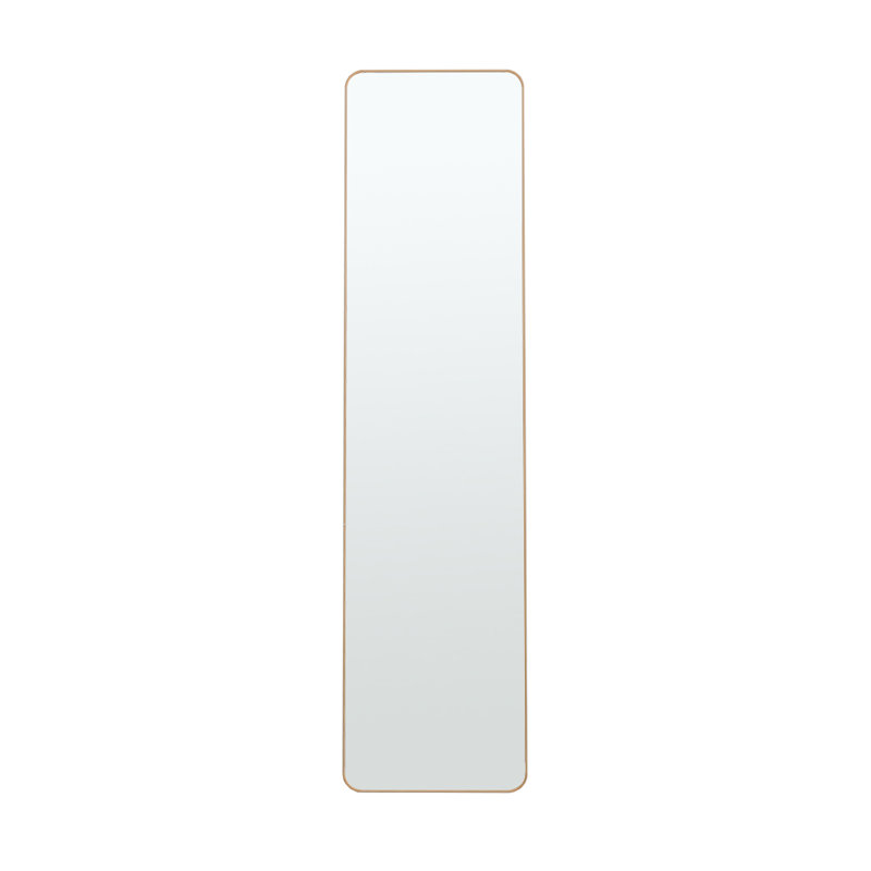 Metal Rectangle Mirror, Gold, 147 cm H x 37 cm W