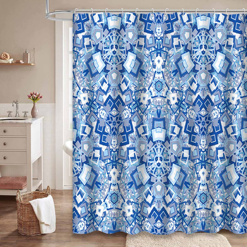 Rideau de douche Kaleidoscope, L 72 po x l 84 po