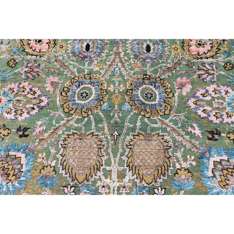 NEOV4834RGRCM Hand Knotted Oriental Area Rug, Rectangle 9' x 12'