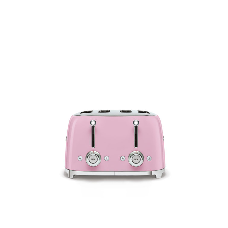 SMEG 4 SLICE TOASTERS PINK