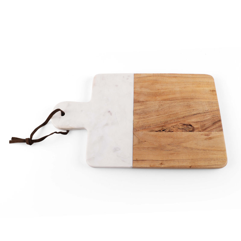 Planche à découper en bois d'acacia INOX Artisans