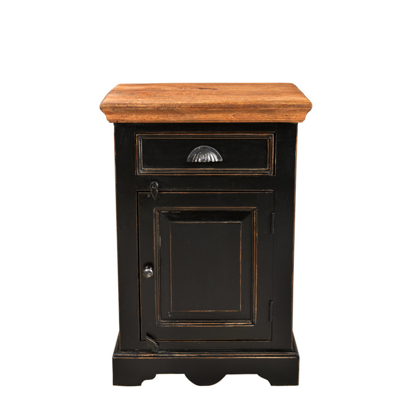 Camillus 50cm W Solid + Manufactured Wood Bedside Table