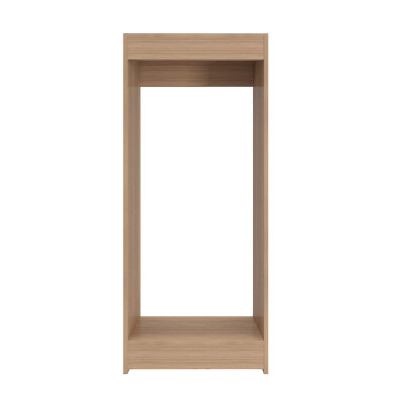 Double Hanging Closet Unit Closet System, Wood, 46" x 19.5" x 14"
