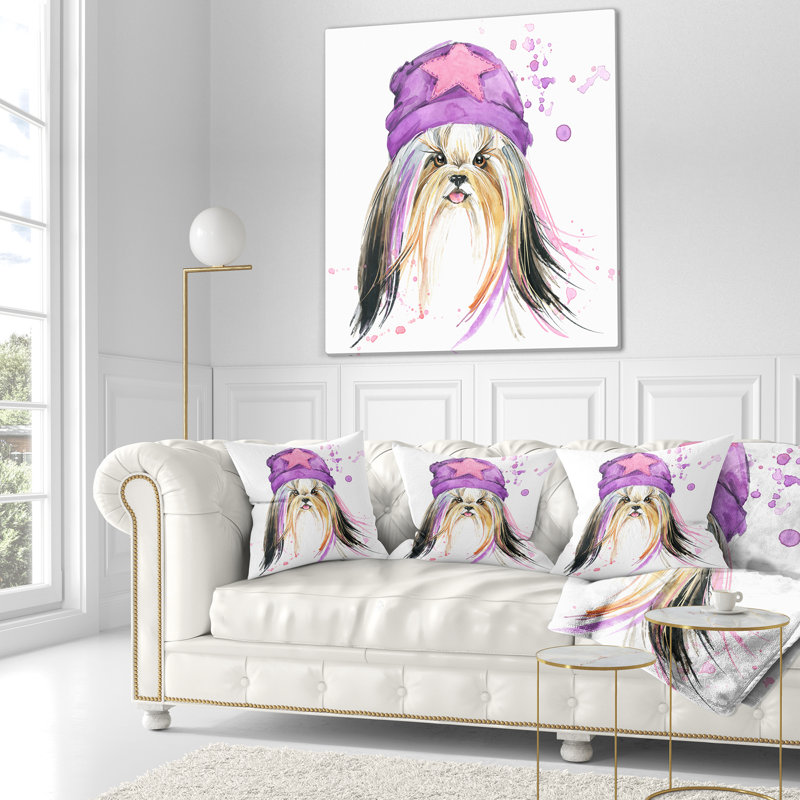 Oreiller jolie pour chien avec coussin starred, 16 po x 1 po, Coussin décoratif