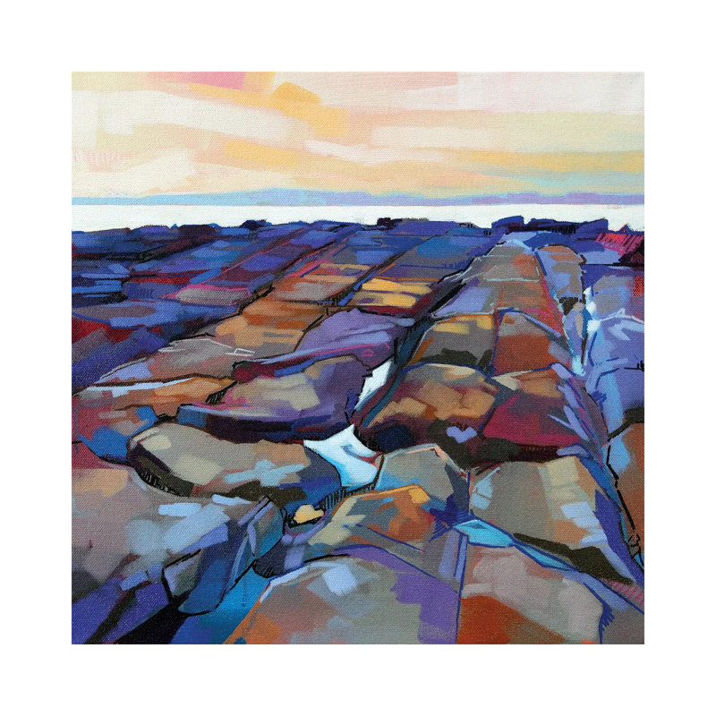 Rocks At Pampa V - Wrapped Canvas Painting, 30.48 cm H x 30.48 cm W