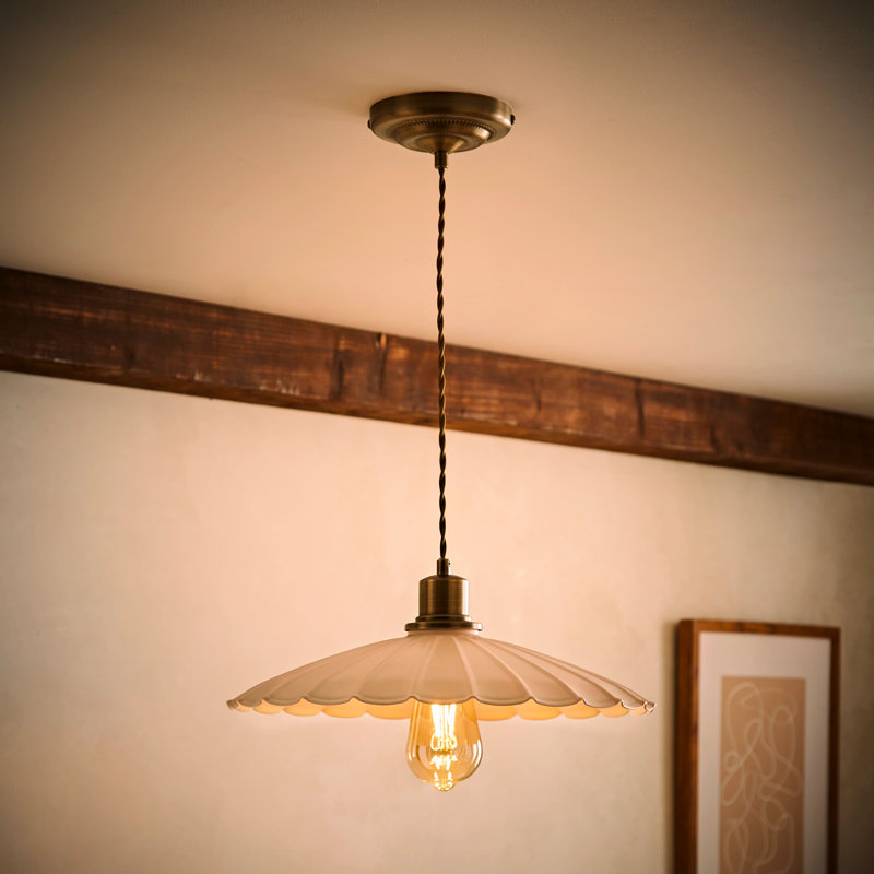 Alasia 1 - Light Satin Pendant, Cream, Yes