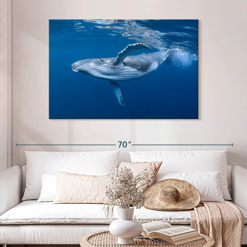 Brampt Baby Humpback Whale, 32" H x 48" W