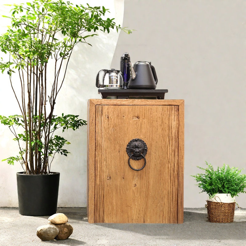 Armoire console en bois d'orme massif