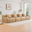 Teddy Fabric Modual Sofa,No Assembly-1932929400