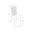 L'ensemble 5 pièces de table et chaises de cuisine comprend une table de salle à manger rectangulaire avec Dropleaf et 4 chaises, acajou-527403945-451402968-527403944