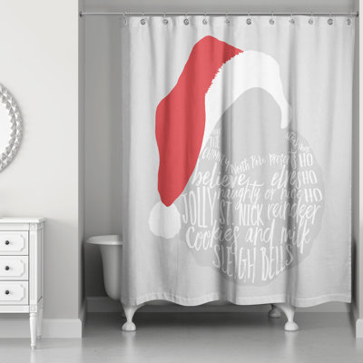 Rideau de douche simple Christmas