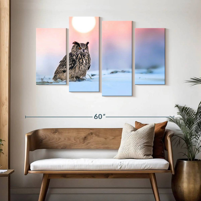 Brampt Enchanting Eagle Owl, 32"H x 52"W