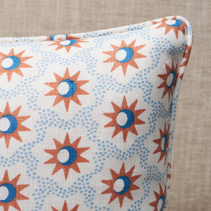 Lucie Pillow, Light Blue, 12"H x 16"W, Rectangular