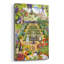 Art mural en verre épique «French Garden» par Gale Pitt, 24 po x 36 po-1270503254