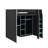 Full Size Wood Loft Bed With Desk,Open Wardrobe,Storage Compartments And RGB Lights-1006821492