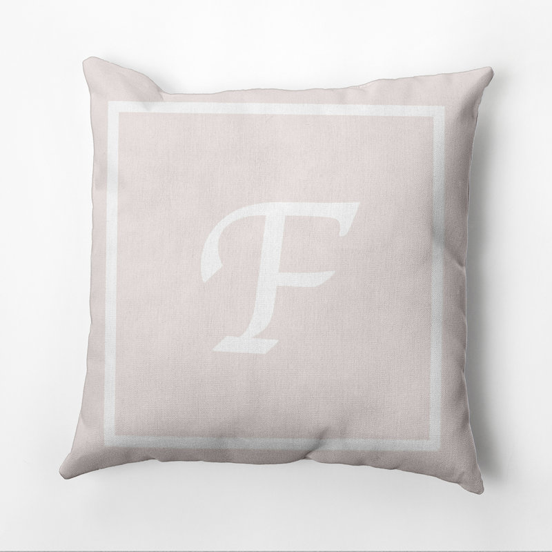 Reversible Throw Pillow, 16"x16", Ivory/White, F