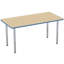 Table rectangulaire d'activité rectangulaire avec pieds réglables-49447492-99105923-99105924