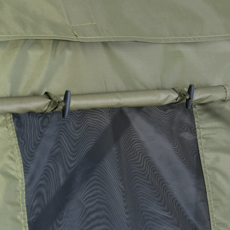 Tente pour abri de jardin Pop Up, abri de soleil avec auvent à 6 côtés avec 6 toiles d'intimité amovibles et fenêtres en filet, tente écran à installation rapide de 10 x 10 pi avec moustiquaire