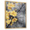 Fleurs de cerisier jaunes et grises sur toile