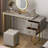 Glenwood Makeup Table and Vanities with Dresser with LED Lights Mirror