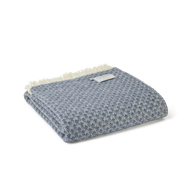Lifestyle Diamond Throw Plain Weave / Muslin Throw Blanket