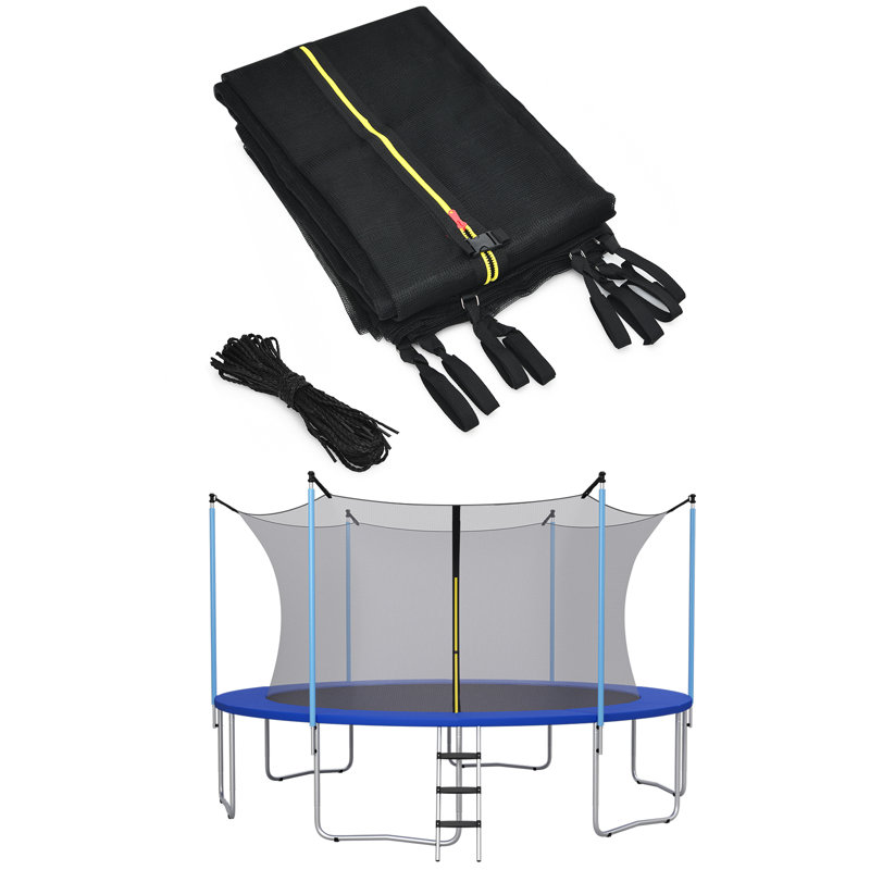 COSTWAY Polyethylene Plastic Replacement Safety Net Compatible With Round Trampoline