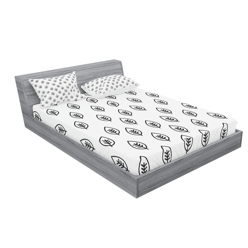 Microfiber Sheet Set, Queen Sheet Set with Fitted Sheet