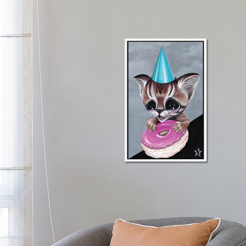 Hobbs 1 Piece Wall Art on Canvas, 66.04 cm H x 45.72 cm W, White Framed