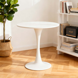 Table de salle à manger réversible moderne, plateau en panneau de fibres à densité moyenne et base en acier, table basse de salon