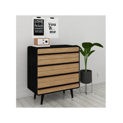 Sanita 80cm W 4 - Drawer Chest of Drawers