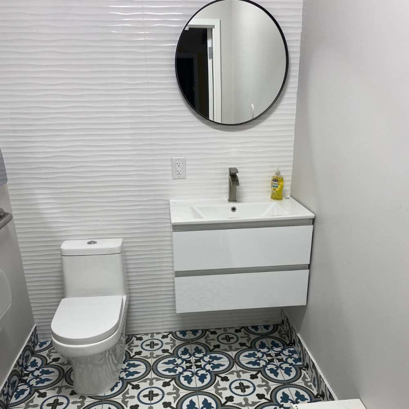 Brisbane 12" x 40" Ceramic Wall Tile, Blanco Duna