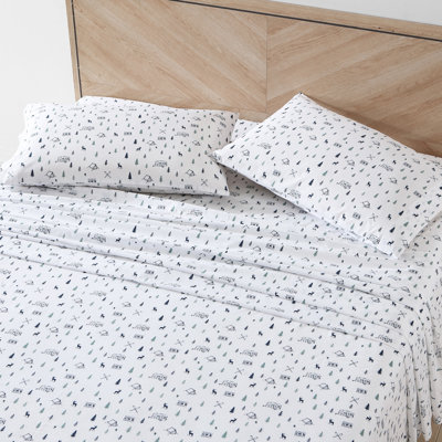 Ensemble de draps en percale de coton Shasta Lake 