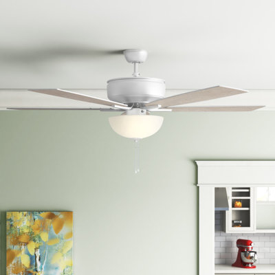 Pro Plus 211 White Bowl Light Kit 52'' Ceiling Fan with Light Kit