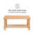 Tocoloma 44"W Solid Wood Coffee Table with 2-Tier Storage