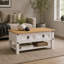 Solid Wood Coffee Table with Storage