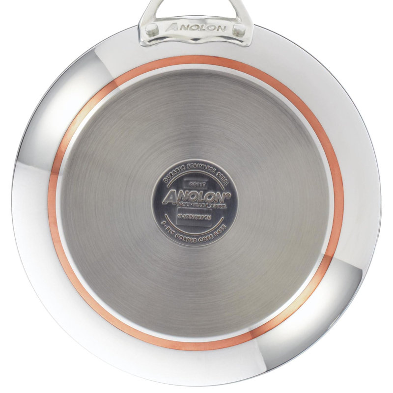 Anolon Nouvelle Copper Stainless Steel 10-Piece Cookware Set