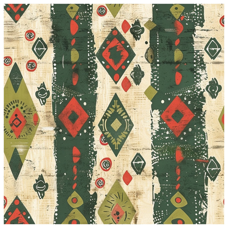 Abstract Geometric Diamonds Comforter, Twin Extra Long