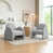 Tissu gris