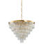 Lustre en cristal de fer doré 16 lumières Transitional -1693380861