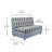 Outdoor Armless Sofa with Sunbrella - Dream Mist/Canvas Haze-124917248