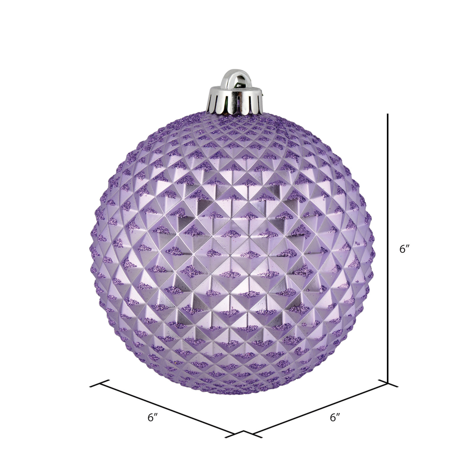 6" Bauble, Lavender