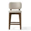 Tabourets de bar 25,5 po de hauteur comptoir avec structure en bois massif et siège rembourré-760313847