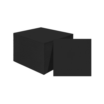 paper napkin 50 Pack 10 Inch Black Beverage Napkins Double Layer Disposable Paper Cocktail Napkins for Party Wedding Home